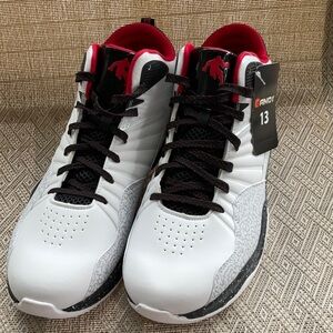 AND1 Capital 4.0 Men’s White and Black Sneakers with Leather Upper  Size 13 NWT